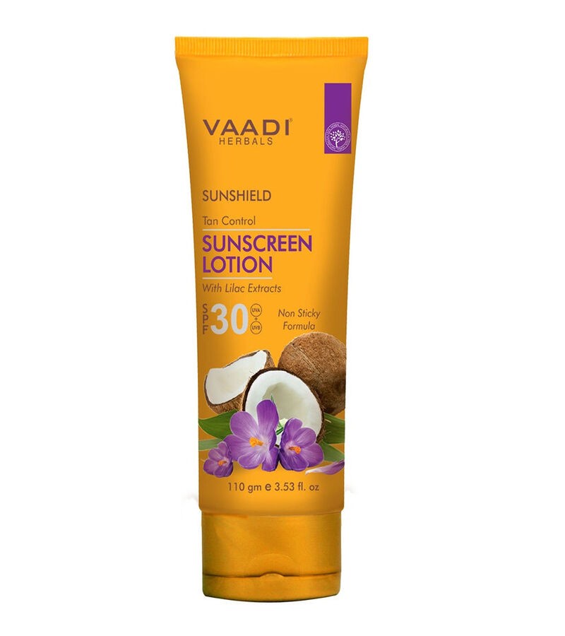 Vaadi Herbals + sun care + Sunscreen Lotion SPF-50 with Aloe Vera & Chamomile + Pack of 3 + discount