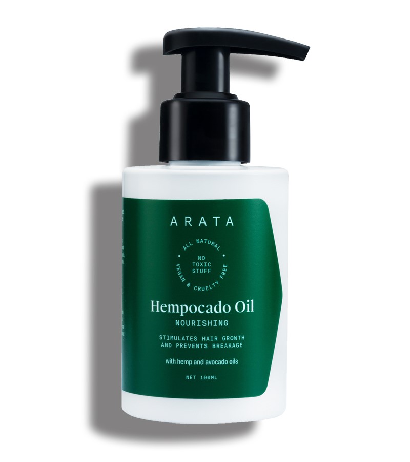 Arata + hair oil + serum + Natural Nourishing Hempocado Hair Oil With Hempseed & Avocado Oil For Men & Women + 100ml + buy