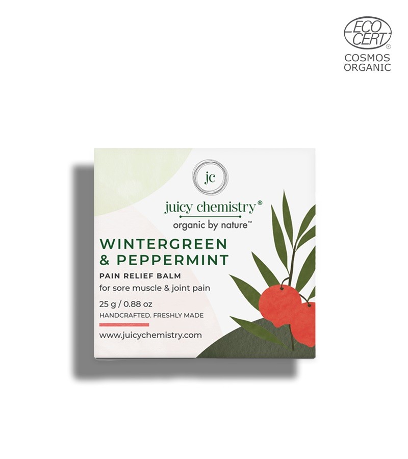 Juicy Chemistry + pain relief + Organic Wintergreen & Peppermint (Pain Relief Balm) + 25 gm + deal