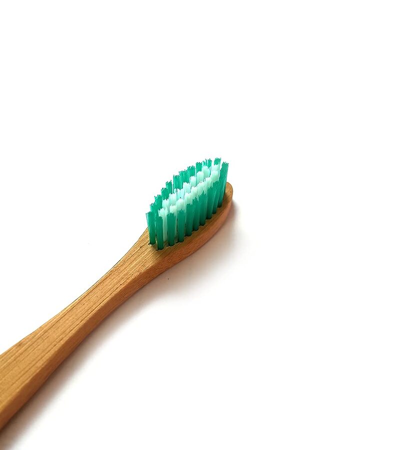 Bamboo India + tools + Bamboo Toothbrush With Soft Charcoal & Medium Green Bristles + Pack of 2 + deal