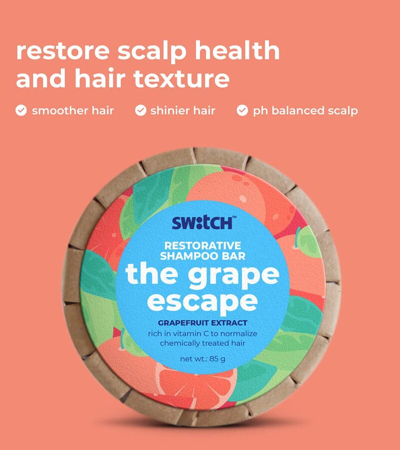The Switch Fix + shampoo + The Grape Escape Shampoo Bar + 85g + discount