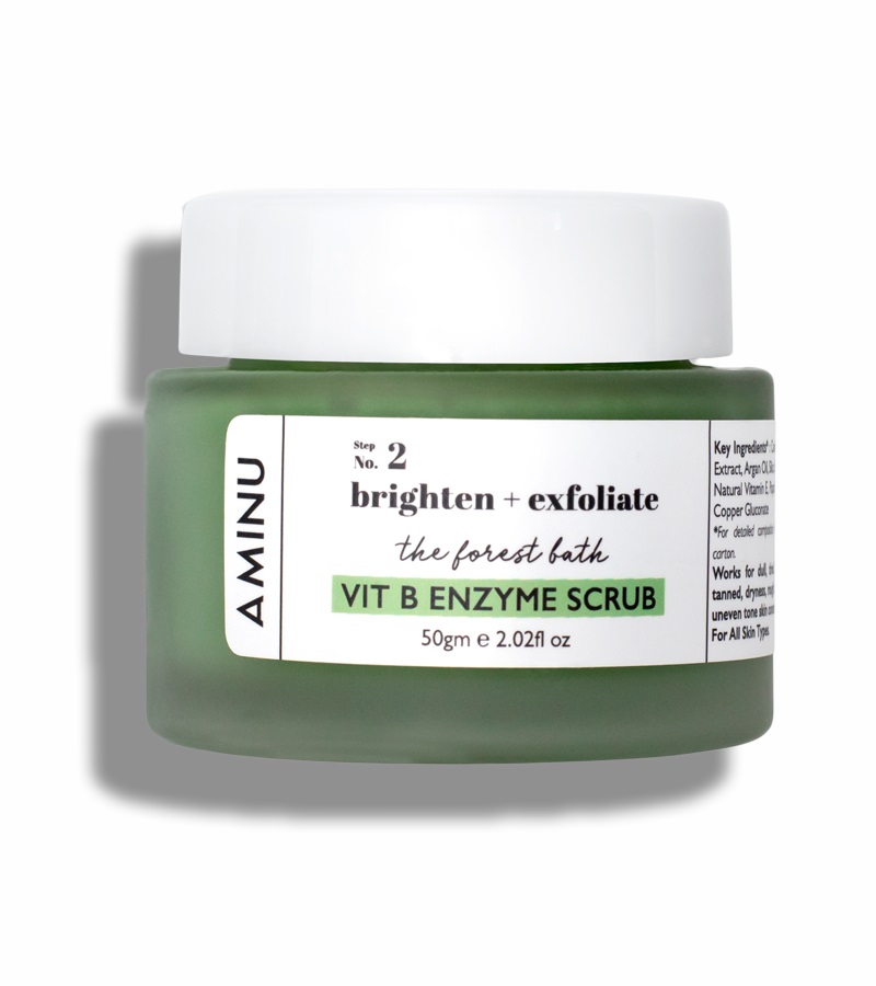 Aminu Skincare + face wash + scrubs + The Forest Bath - Vit B Enzyme Scrub + 50gm + buy