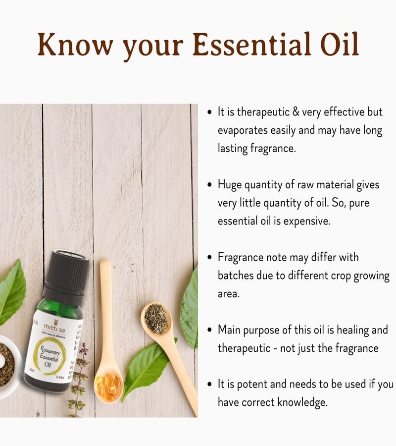 Mitti Se + essential oils + Rosemary Essential Oil + 10ml + online