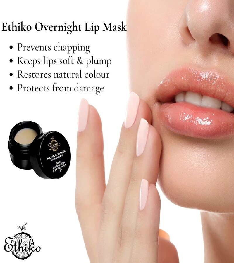 Ethiko + lip balms & butters + Overnight Lip Mask + 5g + discount