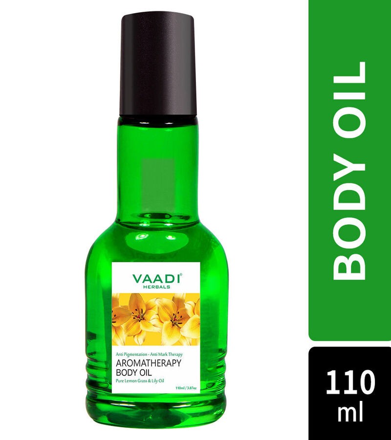Vaadi Herbals + body oils + Aromatherapy Body Oil-Lemongrass & Lily Oil + 110ml + shop