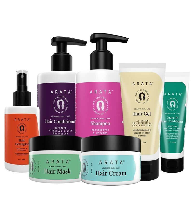 Arata + shampoo + Advanced Curl Care Complete Regime + Pack of 8 + buy