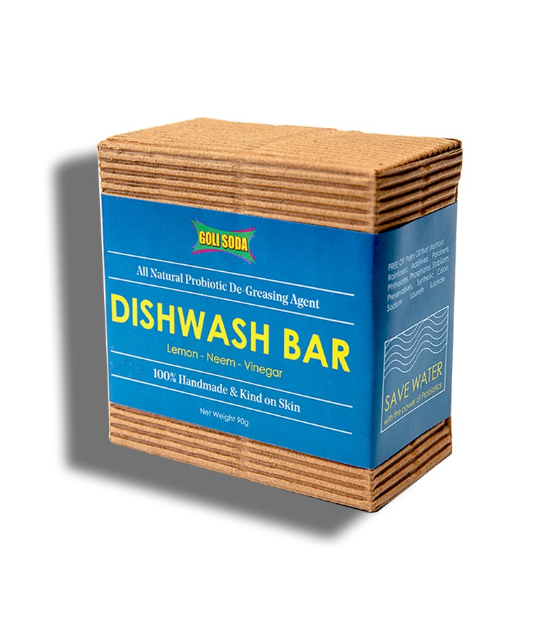 Goli Soda + dish cleaners + All Natural Probiotic De Greasing Agent Dishwash Bar + 90 gm + buy