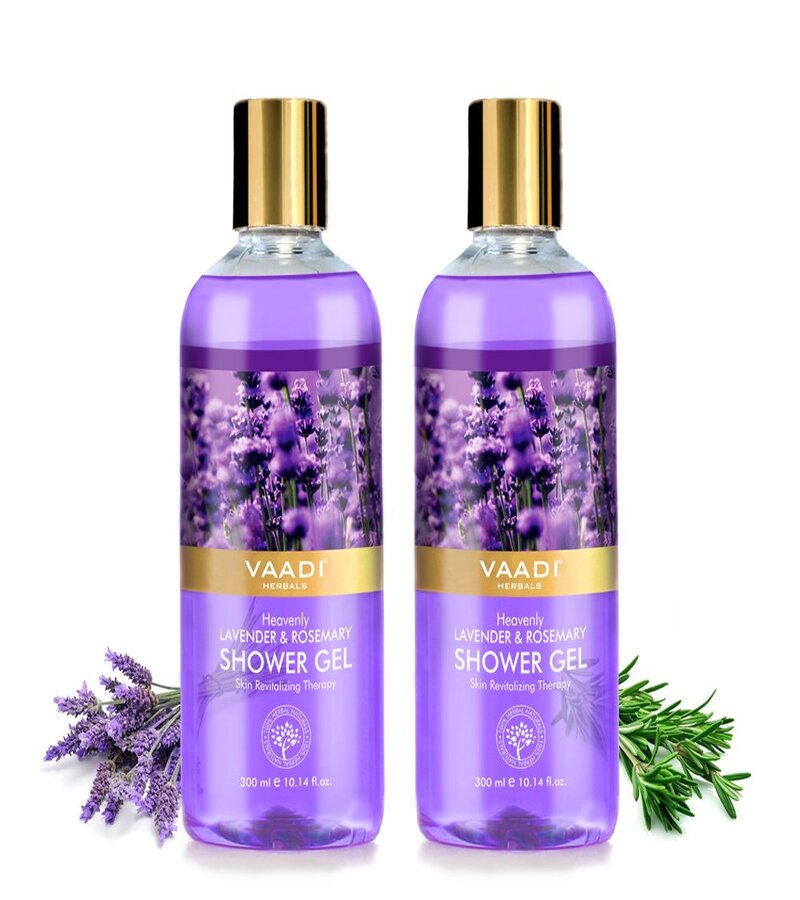 Vaadi Herbals + body wash + Heavenly Lavender & Rosemarry Shower Gel + Pack of 2 + shop