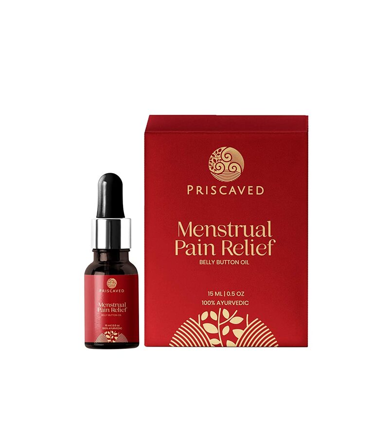 Priscaved + pain relief + Menstrual Pain Relief Belly Button Oil + 15ml + discount