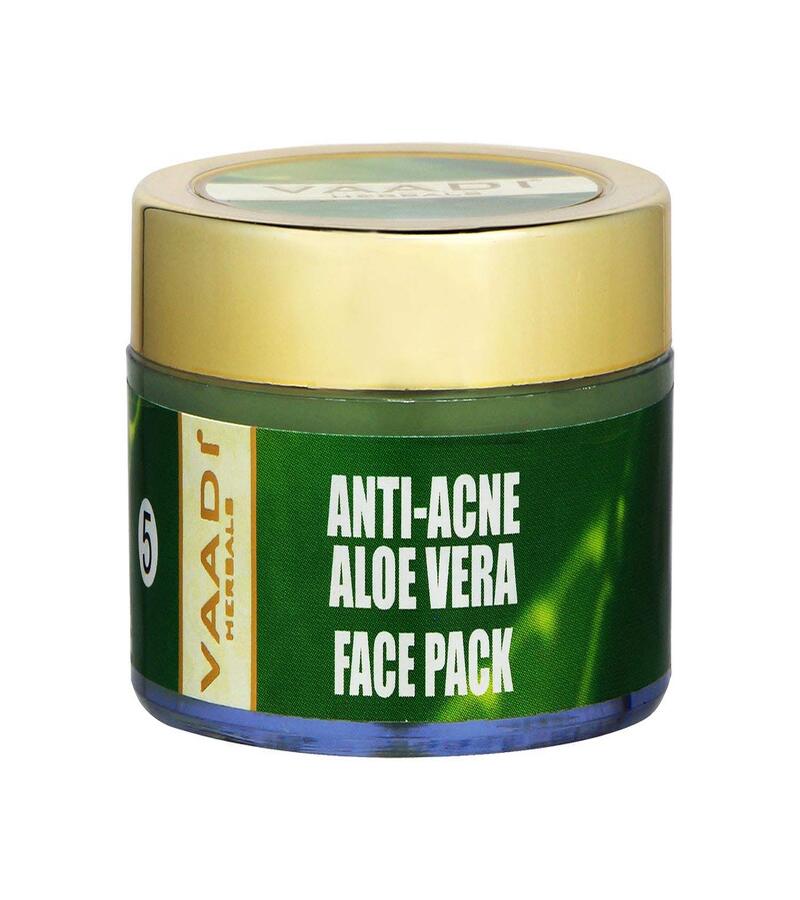 Vaadi Herbals + peels & masks + Anti-Acne Aloe Vera Face Pack + 70 Gm + buy