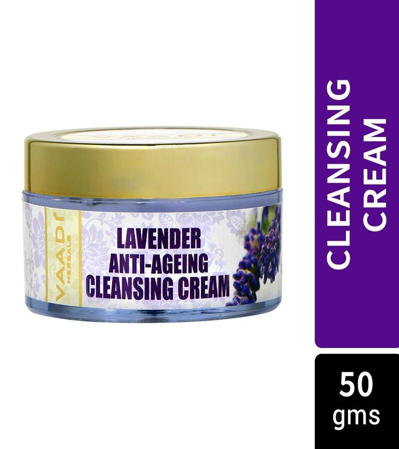 Vaadi Herbals + face serums + face creams + Lavender Anti-Ageing Cleansing Cream + 50g + shop