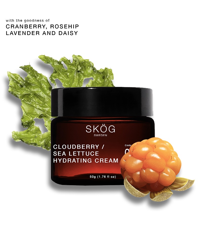 Skog + face serums + face creams + Cloudberry / Sea Lettuce Hydrating Cream + 50 gm + discount