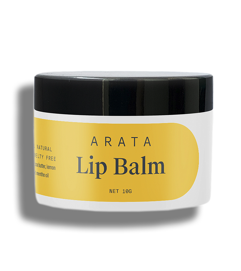 Arata + lip balms & butters + Natural Lip balm for dry, chapped lips with Intense Moisturizing + 10 gm + buy