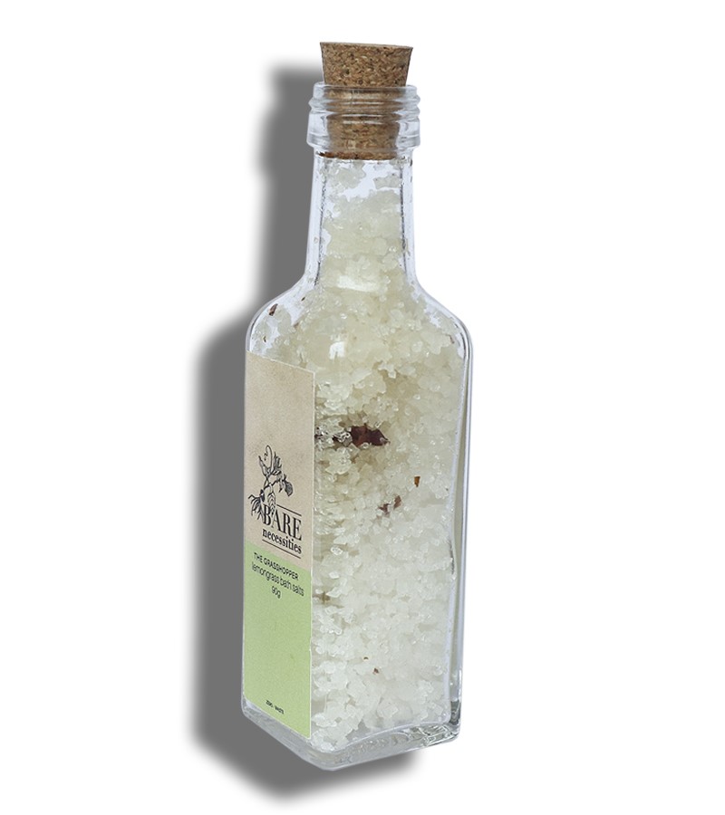 Bare Necessities + body wash + The Grasshopper Lemongrass Bath Salt + 90 gm + shop