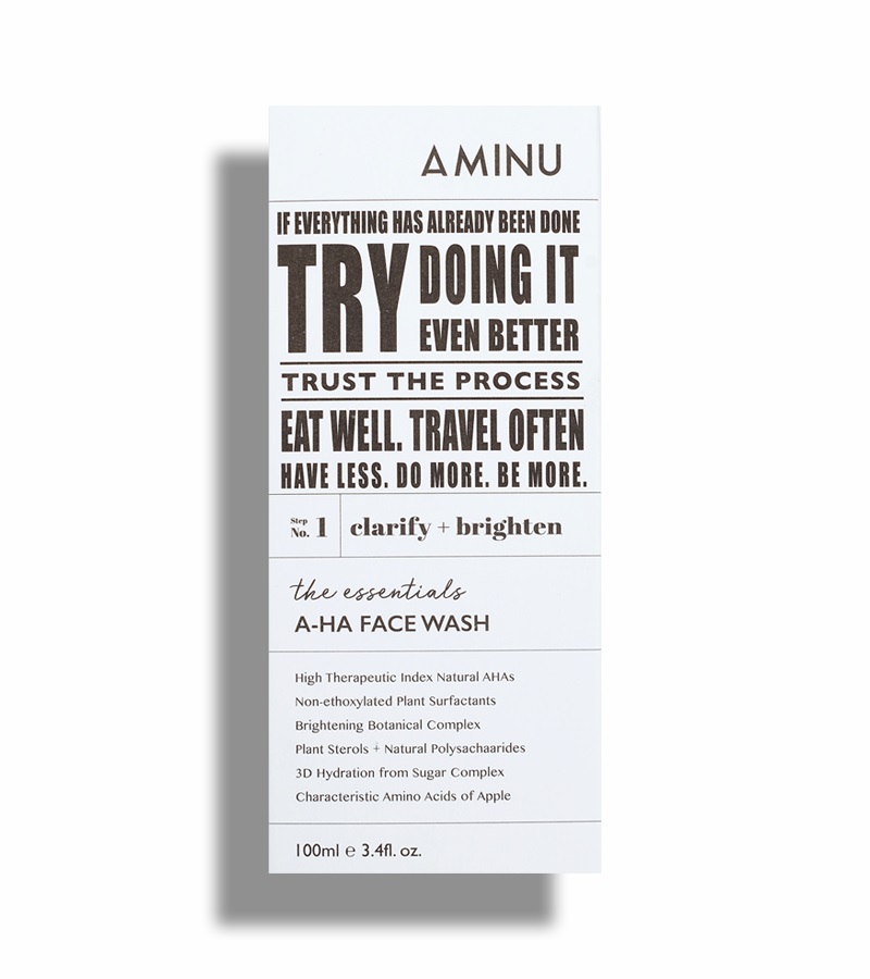 Aminu Skincare + face wash + scrubs + The Essentials - AHA Face Wash + 100ml + deal