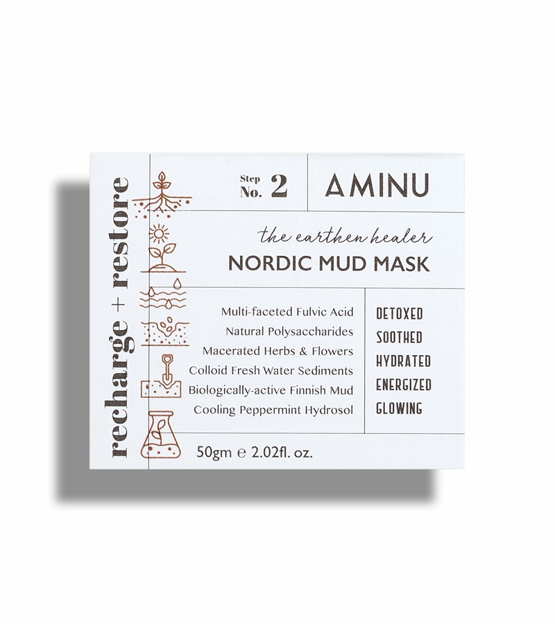 Aminu Skincare + peels & masks + The Earthen Healer - Nordic Mud Mask + 50gm + deal