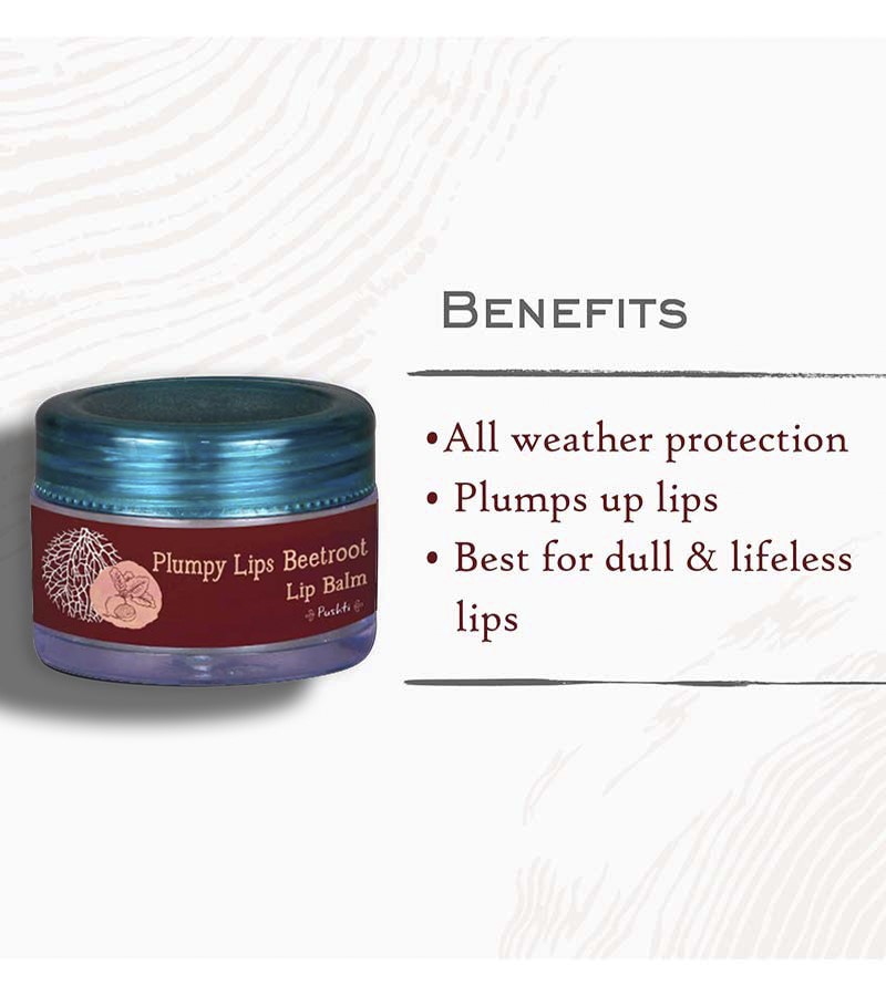 Vikarah + lip balms & butters + Plumpy Lips Beetroot Lip Balm + 5 gm + deal