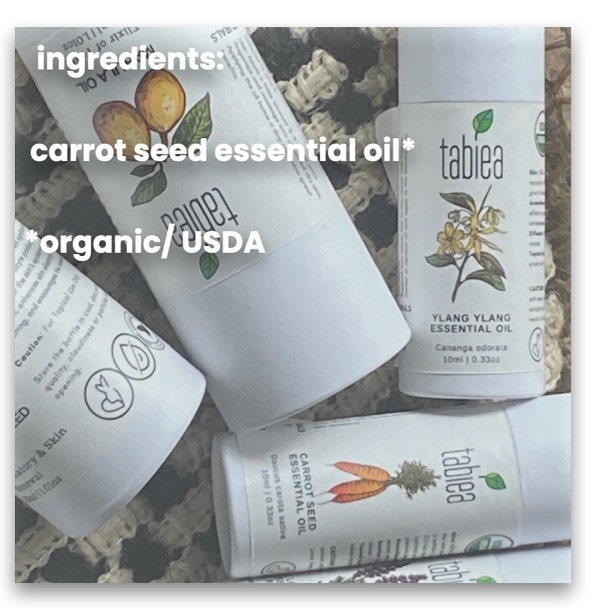 Tabiea + essential oils + Carrot Seed  Essential Oil Organic + 10 ml + discount