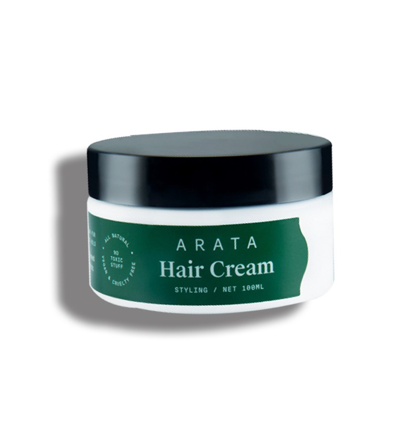 Arata + hair styling + Natural Styling & Hold Hair Cream With Organic Flaxseed & Olive Oil For Men & Women + 100 ML + buy