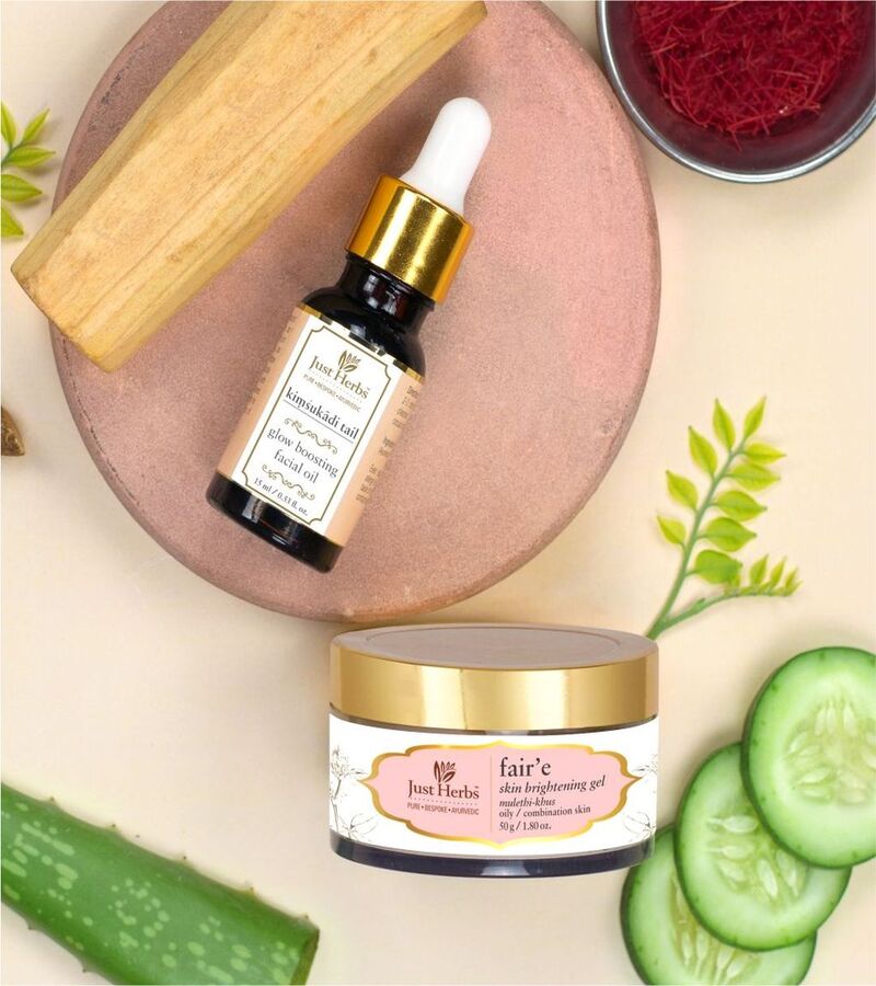 Just Herbs + face oils + Glow Boosting Night-Routine for Oily/combination Skin + 65ml + shop