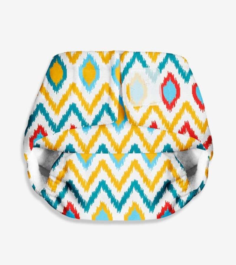 Superbottoms + baby diaper & wipes + Newborn Uno Cloth Diaper + 1 Dry Feel Pad  (0-3 Months) + Ikat Chevron + buy