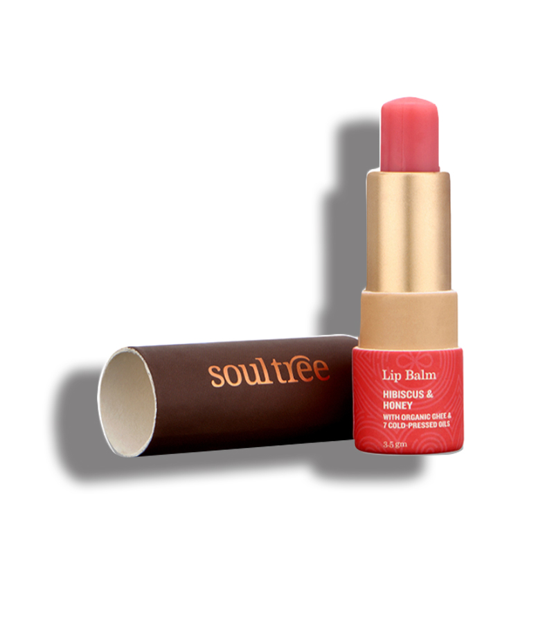 Soultree + lip balms & butters + Hibiscus & Honey with Organic Ghee & Cold Pressed Oils Lip Balm + 3.5 gm + buy