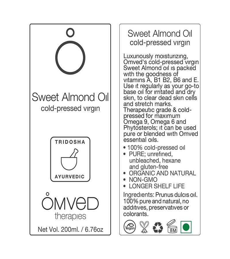 Omved + body oils + Pure Sweet Almond Oil + 200 ml + deal