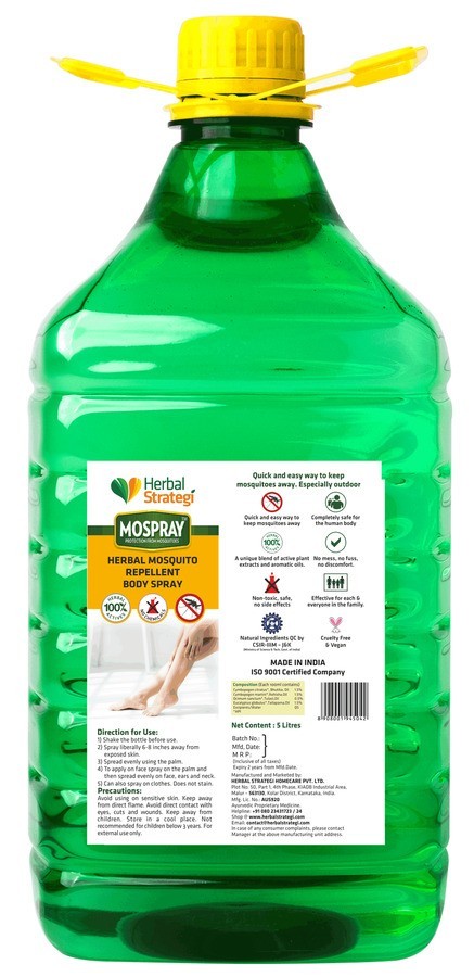 Herbal Strategi + insect repellents + Mosquito Repellent Body Spray + 5ltrs + buy