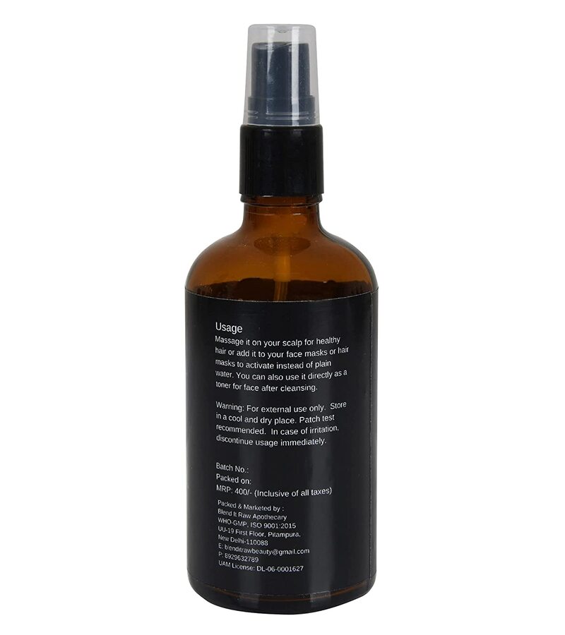 Blend It Raw Apothecary + toners + mists + Tulsi Hydrosol + 100ml + discount