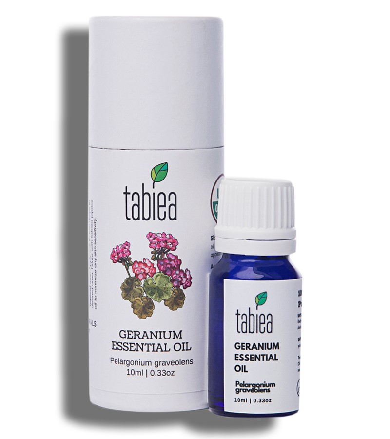 Tabiea + essential oils + Geranium  Essential Oil Organic + 10 ml + shop