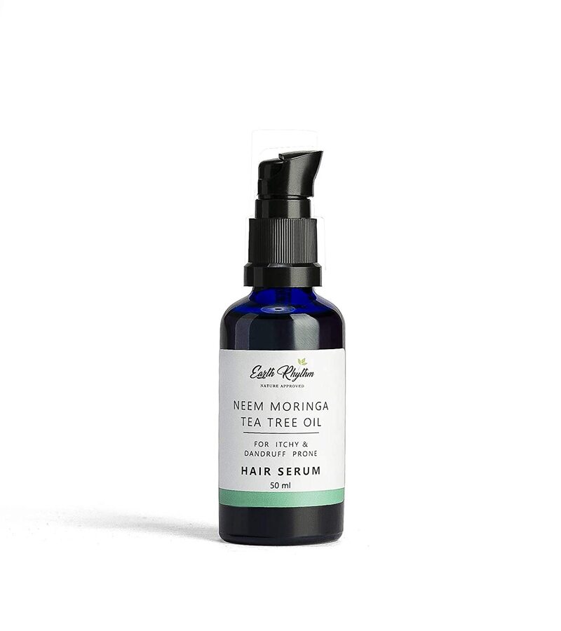 Earth Rhythm + hair oil + serum + Neem, Moringa & Tea Tree Oil Hair Serum + 50 ML + buy