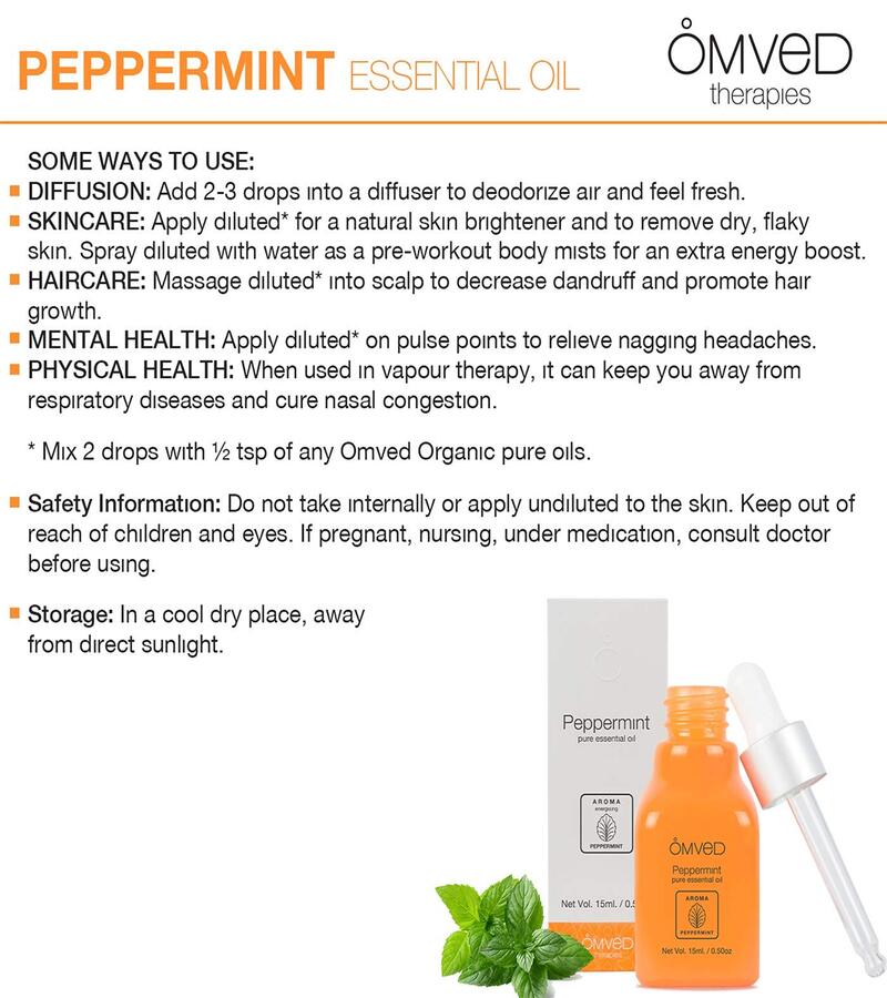 Omved + essential oils + Peppermint Pure Essential Oil + 15ml + deal