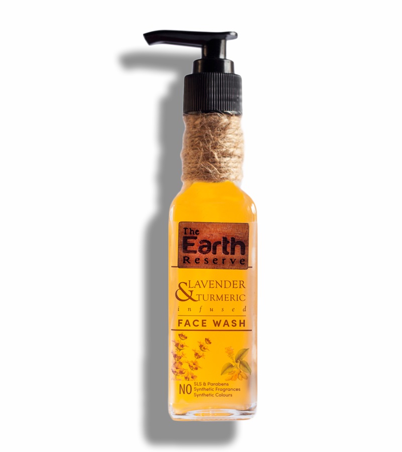 The Earth Reserve + face wash + scrubs + Lavender & Turmeric Infused Face Wash + 100ml + buy