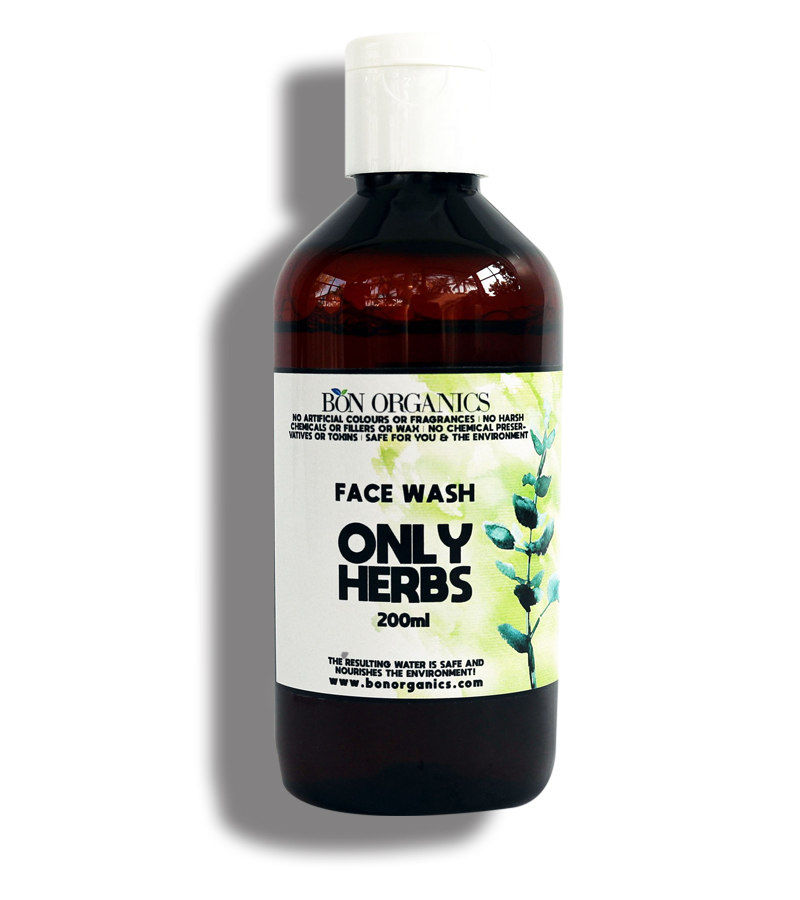 Bon Organics + face wash + scrubs + Herbal Face Wash + 200 ml + buy