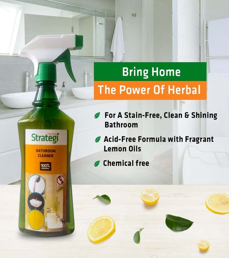 Herbal Strategi + floor + toilet cleaners + Bathroom Cleaner + 500ml + discount