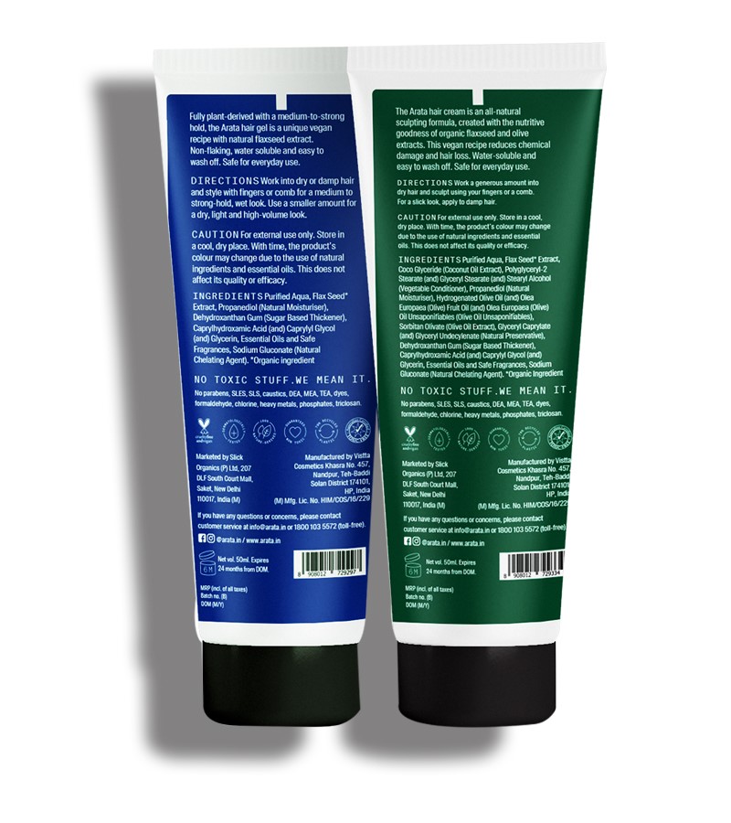 Buy Arata Natural Hair Styling Combo with Hair Gel & Hair Cream for Men & Women 100ml on Zoobop at best prices Buy Arata Natural Hair Styling Combo with Hair Gel & Hair Cream for Men & Women 100ml on Zoobop at best prices