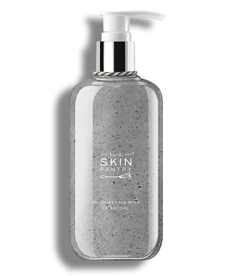 The Skin Pantry + face wash + scrubs + Facewash Smoothie Charcoal For Acne Prone Skin + 200 ml + buy