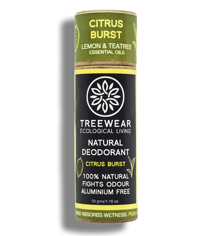 Treewear + deodorant + Natural Deodorant Stick - Citrus Burst + 33 gm + buy