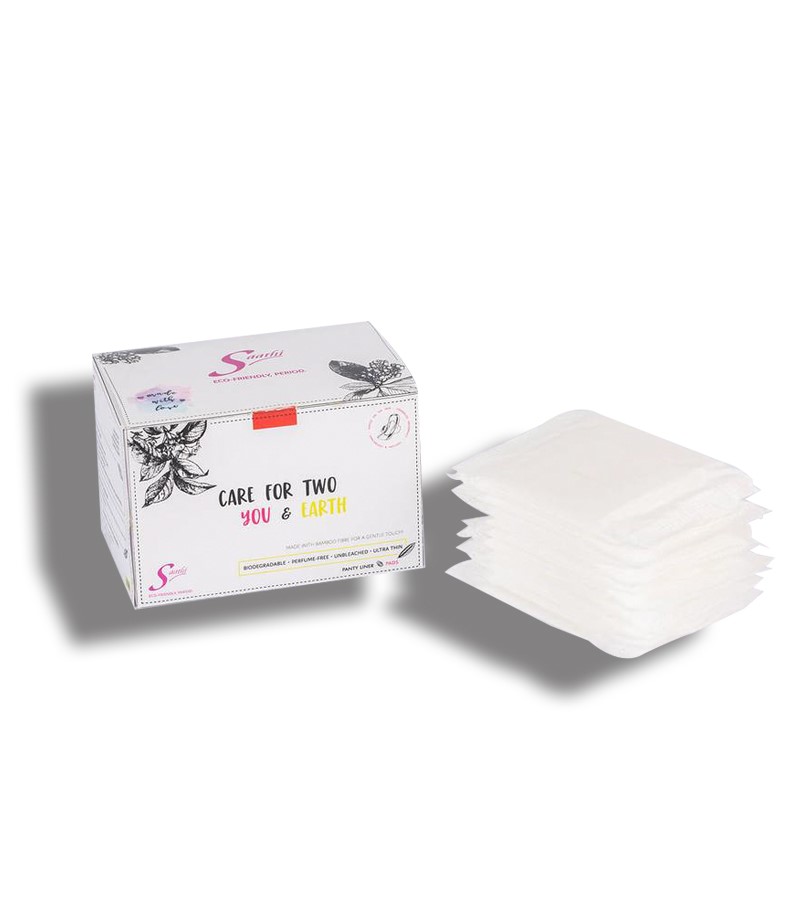 Saathi + women’s personal hygiene + Panty Liners Saathi Bamboo Fibre Biodegradable Sanitary Pads + Pack of 48 Pads + discount