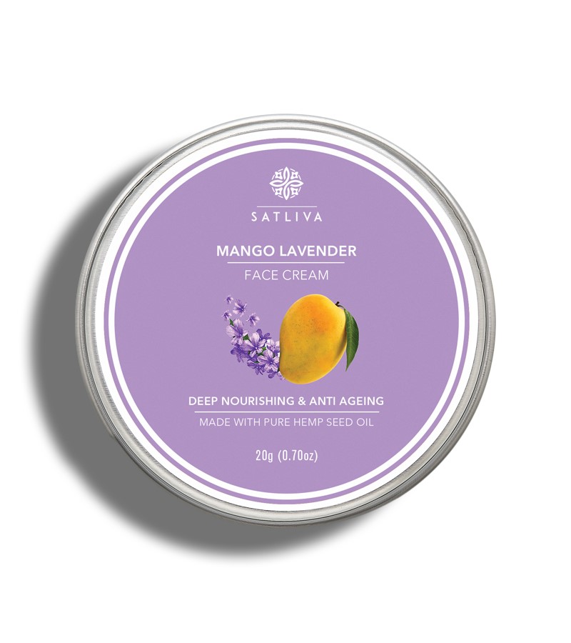 Satliva + face serums + face creams + Mango Lavender Face Cream + 20g + buy