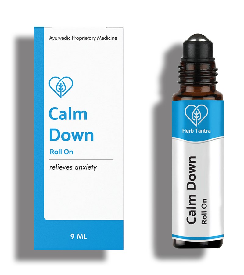 Herb Tantra + pain relief + Calm Down Anxiety Relief Roll-On + 9 ml + shop